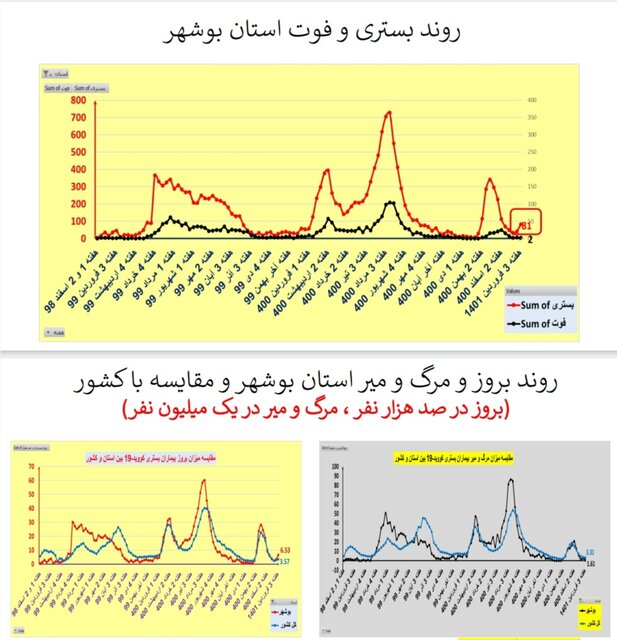 افزایش یا رکود تخت‌های کرونا در ۲۵ استان/ افزایش فوتی‌ها در تهران