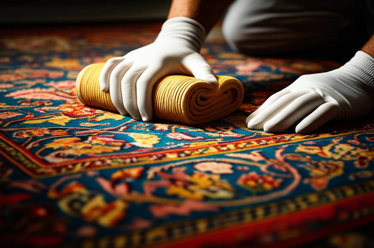 شستشوی فرش دستباف ابریشمی و نفیس در قالیشویی خان