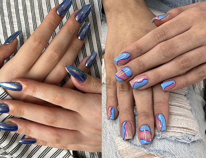 کاشت ناخن در سالن زیبایی فرنچ سفید