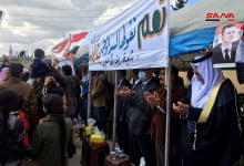 گردهمایی مردمی در قامشلی برای حمایت از بشار اسد و اخراج اشغالگران آمریکایی