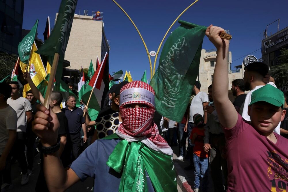فلسطینیان همچنان با قوت از حماس حمایت می‌کنند